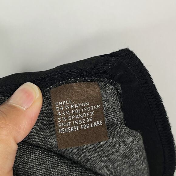 J McLaughlin 2 Black Gray Houndstooth Ross Pull On Cropped Ankle Pants Plaid - Picture 9 of 10